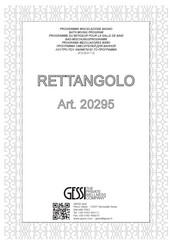 Gessi RETTANGOLO 20295 Instructions De Montage