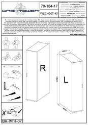 WASHTOWER WSCH207-45 Instructions De Montage