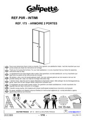 Galipette INTIMI P0R 173 Instructions De Montage