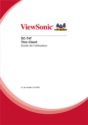 ViewSonic SC-T47 Guide De L'utilisateur