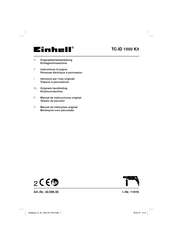 EINHELL TC-ID 1000 Kit Instructions D'origine