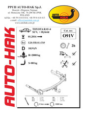 AUTO-HAK O91V Instructions De Montage