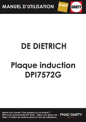 De Dietrich DPI7572G Guide D'utilisation