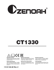 Zenoah CT1330 Manuel D'instructions