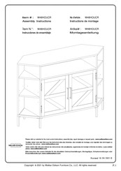 Walker Edison W48HOUCR Instructions De Montage