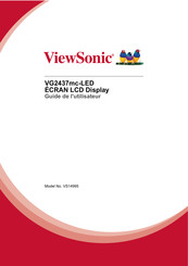 ViewSonic VG2437mc-LED Guide De L'utilisateur