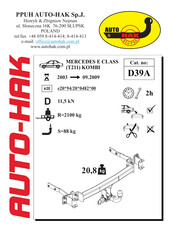 AUTO-HAK D39A Instructions De Montage