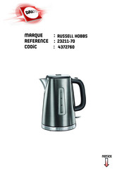 Russell Hobbs 23211-70 Mode D'emploi