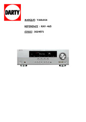 Yamaha 3024571 Mode D'emploi