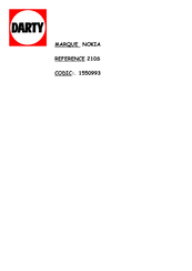 Nokia Mediamaster 216 S Mode D'emploi