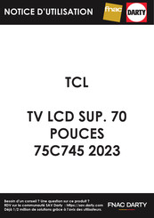 TCL 75C745 Mode D'emploi