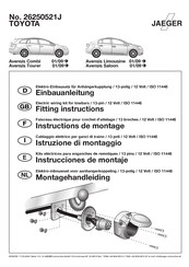 Jaeger 26250521J Instructions De Montage