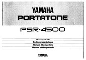 Yamaha PORTATONE PSR-4500 Manuel D'instructions