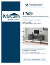 Monarch Specialties I 7630 Instructions D'assemblage