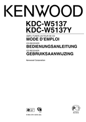 Kenwood KDC-W5137Y Mode D'emploi