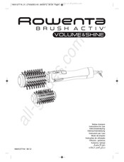 Rowenta BRUSH ACTIV' VOLUME&SHINE CF9320E0 Notice D'emploi