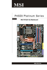 MSI P45D3 Platinum Serie Mode D'emploi