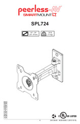 peerless-AV SMARTMOUNT LT SPL724 Mode D'emploi