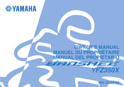 Yamaha YFZ350X Manuel Du Propriétaire