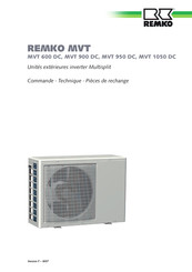 REMKO MVT 900 DC Mode D'emploi