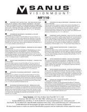 Sanus VisionMount MF110 Mode D'emploi