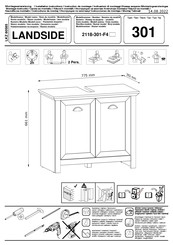 trendteam LANDSIDE 2118-301-F4 Instructions De Montage