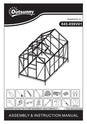 Outsunny 845-059V01 Manuel D'assemblage Et D'instructions