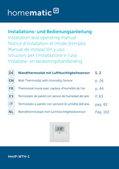 HomeMatic HmIP-WTH-1 Notice D'installation Et Mode D'emploi