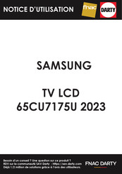 Samsung 65CU7175U Mode D'emploi