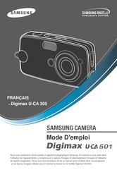 Samsung Digimax U-CA 501 Mode D'emploi