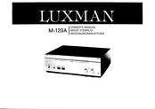 Luxman M-120A Mode D'emploi