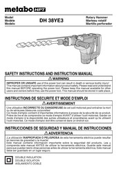 Metabo DH 38YE3 Instructions De Sécurité Et Mode D'emploi