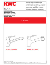 Kwc ISLA 10.371.023.000FL Instructions De Montage Et D'entretien