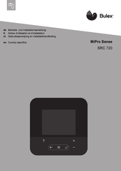 bulex MiPro Sense SRC 720 Notice D'utilisation Et D'installation