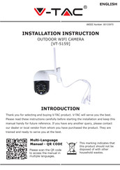V-TAC VT-5159 Instructions D'installation