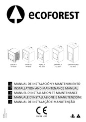 ECOFOREST CJ 2016 Manuel D'installation Et Maintenance