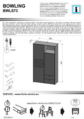 Forte BWLS73 Notice De Montage