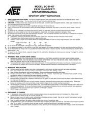 Atec EASY CHARGER BC-91407 Manuel De L'opérateur