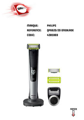 Philips ONE BLADE PRO QP6620/20 Mode D'emploi
