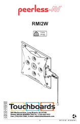 peerless-AV RMI2W Mode D'emploi