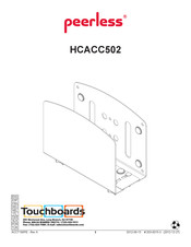 peerless-AV HCACC502 Mode D'emploi