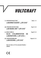 VOLTCRAFT LSP-2165 Mode D'emploi