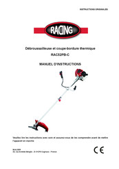 Racing RAC52PB-C Manuel D'instructions