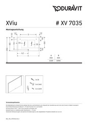 DURAVIT XViu XV 7035 Instructions De Montage