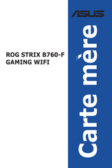 Asus ROG STRIX B760-F GAMING WIFI Mode D'emploi