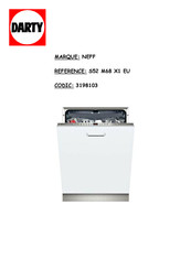 NEFF S52 M68 X1 EU Notice D'utilisation