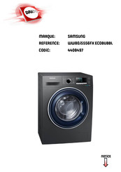 Samsung WW80J5556FX ECOBUBBL Manuel D'utilisation