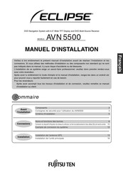 Fujitsu Ten Eclipse AVN 5500 Manuel D'installation