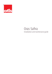 Oras Safira 1013 Guide D'installation Et D'entretien
