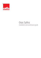 Oras Safira 1038 Guide D'installation Et D'entretien